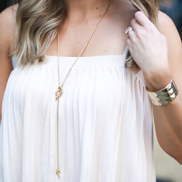 Madewell Jewelry - NWOT Madewell Knotshine Necklace Gold Plated